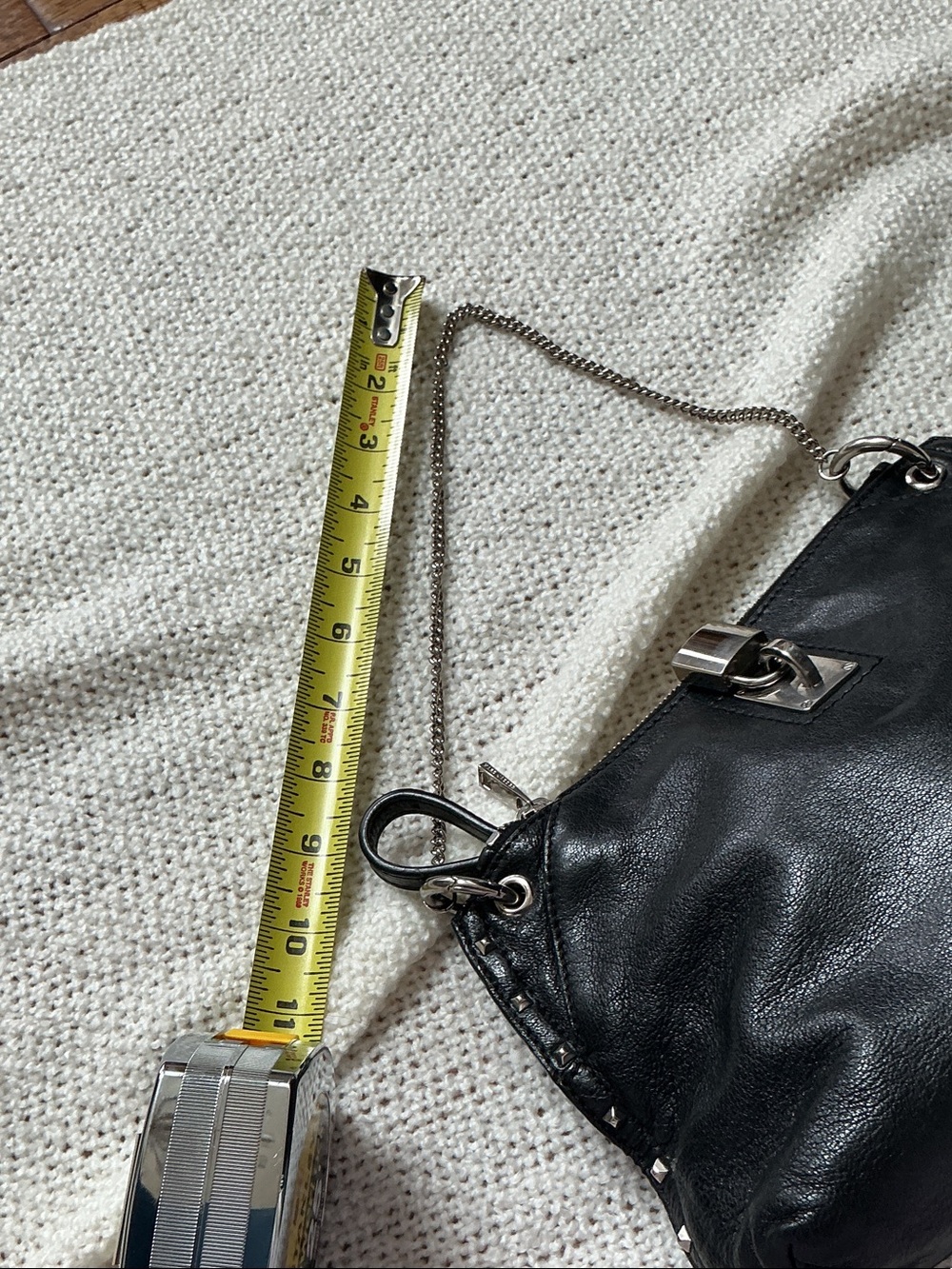 Marc Jacobs Leather Padlock Chain Shoulder Strap & Removable Crossbody Strap - Picture 11 of 14
